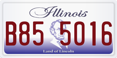 IL license plate B855016