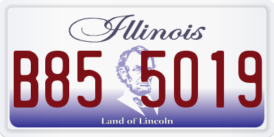 IL license plate B855019