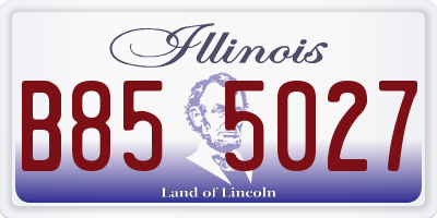 IL license plate B855027