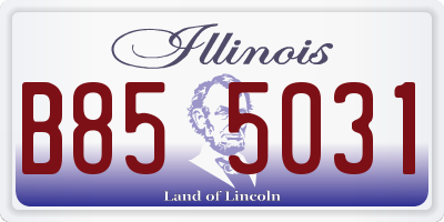 IL license plate B855031