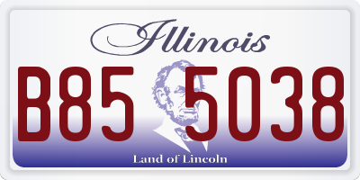 IL license plate B855038