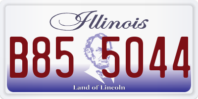 IL license plate B855044