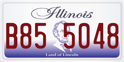IL license plate B855048