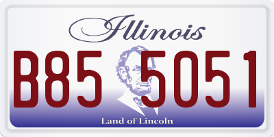 IL license plate B855051