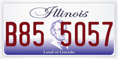 IL license plate B855057