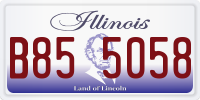 IL license plate B855058