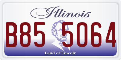 IL license plate B855064