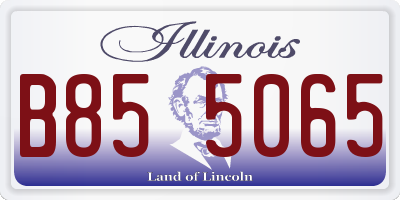 IL license plate B855065