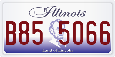 IL license plate B855066