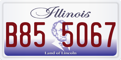 IL license plate B855067