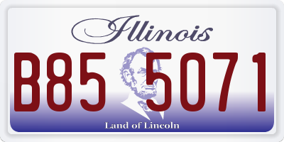 IL license plate B855071