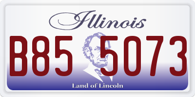 IL license plate B855073