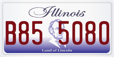 IL license plate B855080