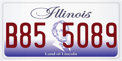 IL license plate B855089