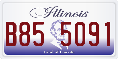 IL license plate B855091