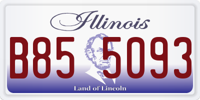 IL license plate B855093