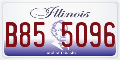 IL license plate B855096