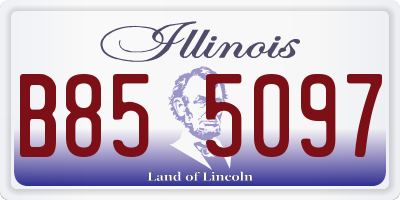 IL license plate B855097