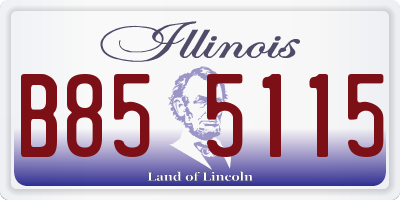 IL license plate B855115