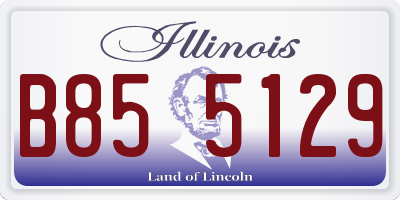 IL license plate B855129