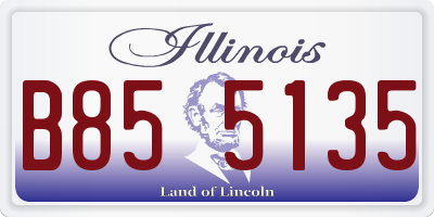 IL license plate B855135