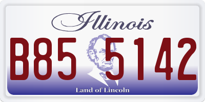 IL license plate B855142
