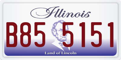 IL license plate B855151