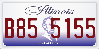 IL license plate B855155