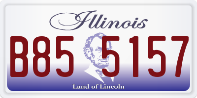 IL license plate B855157