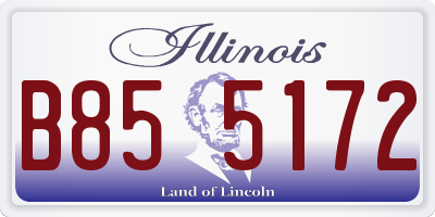 IL license plate B855172