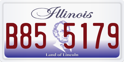 IL license plate B855179