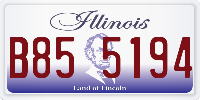 IL license plate B855194