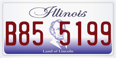 IL license plate B855199