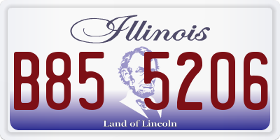 IL license plate B855206