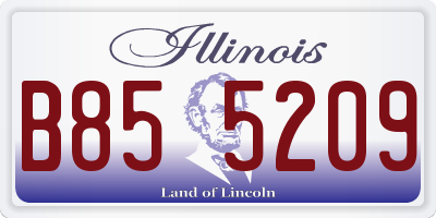 IL license plate B855209