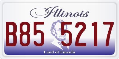 IL license plate B855217