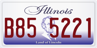 IL license plate B855221