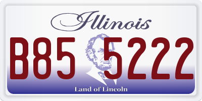 IL license plate B855222