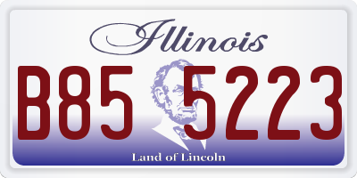 IL license plate B855223