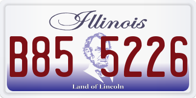 IL license plate B855226