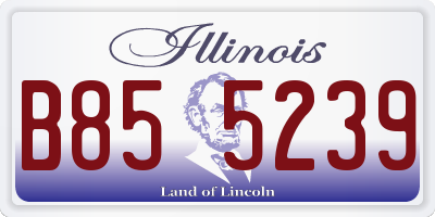 IL license plate B855239