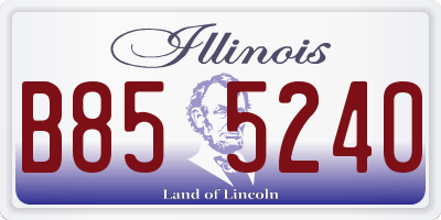 IL license plate B855240