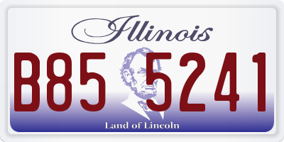 IL license plate B855241