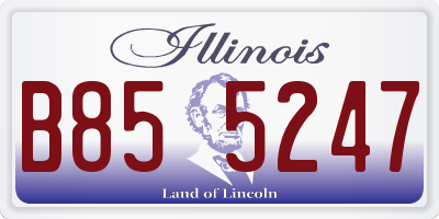IL license plate B855247