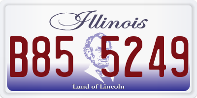 IL license plate B855249