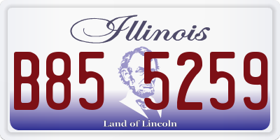 IL license plate B855259