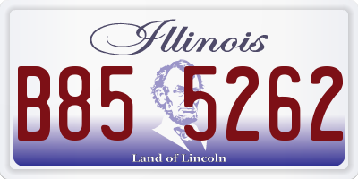 IL license plate B855262