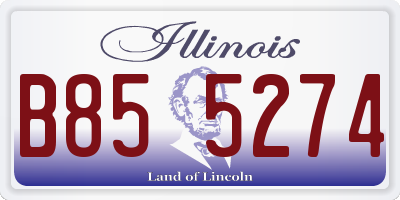 IL license plate B855274