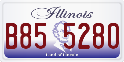 IL license plate B855280