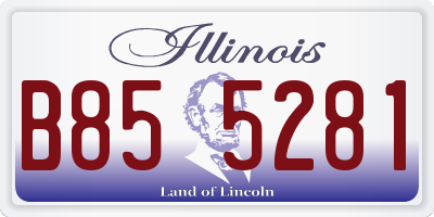IL license plate B855281